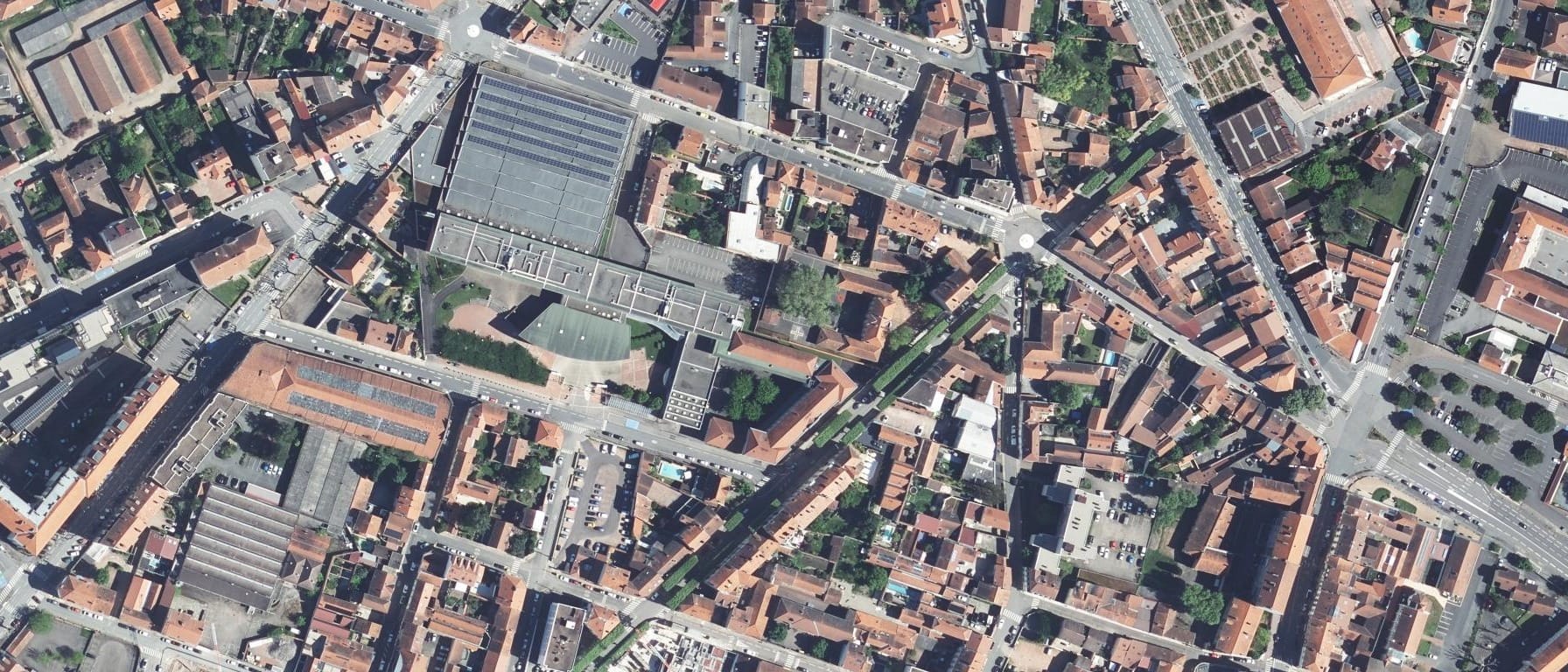 Vue aérienne de Lycée Carnot