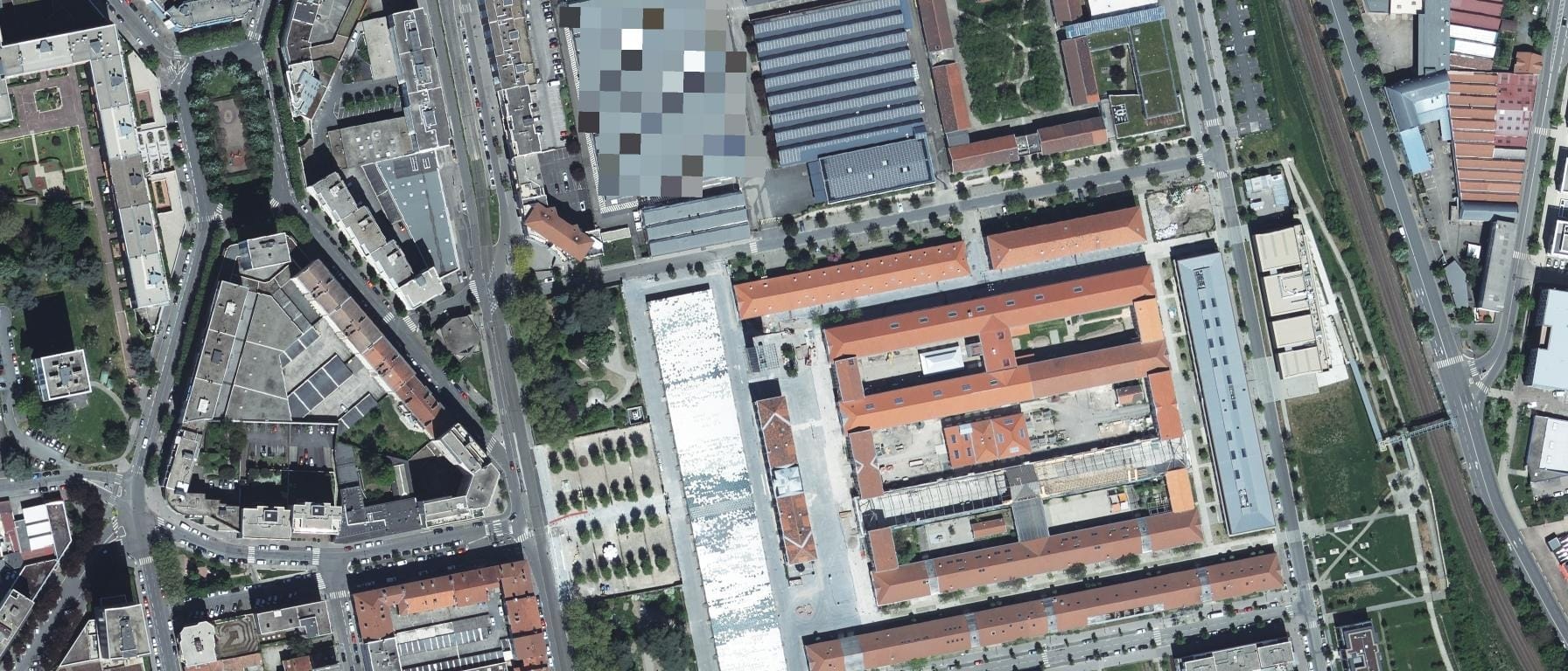 Vue aérienne de Ecole supérieure d'art et design de Saint-Etienne (42)