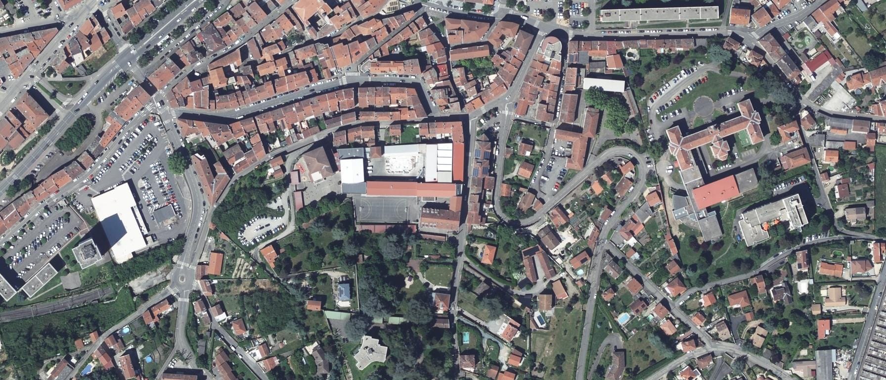 Vue aérienne de Lycée professionnel des Collines