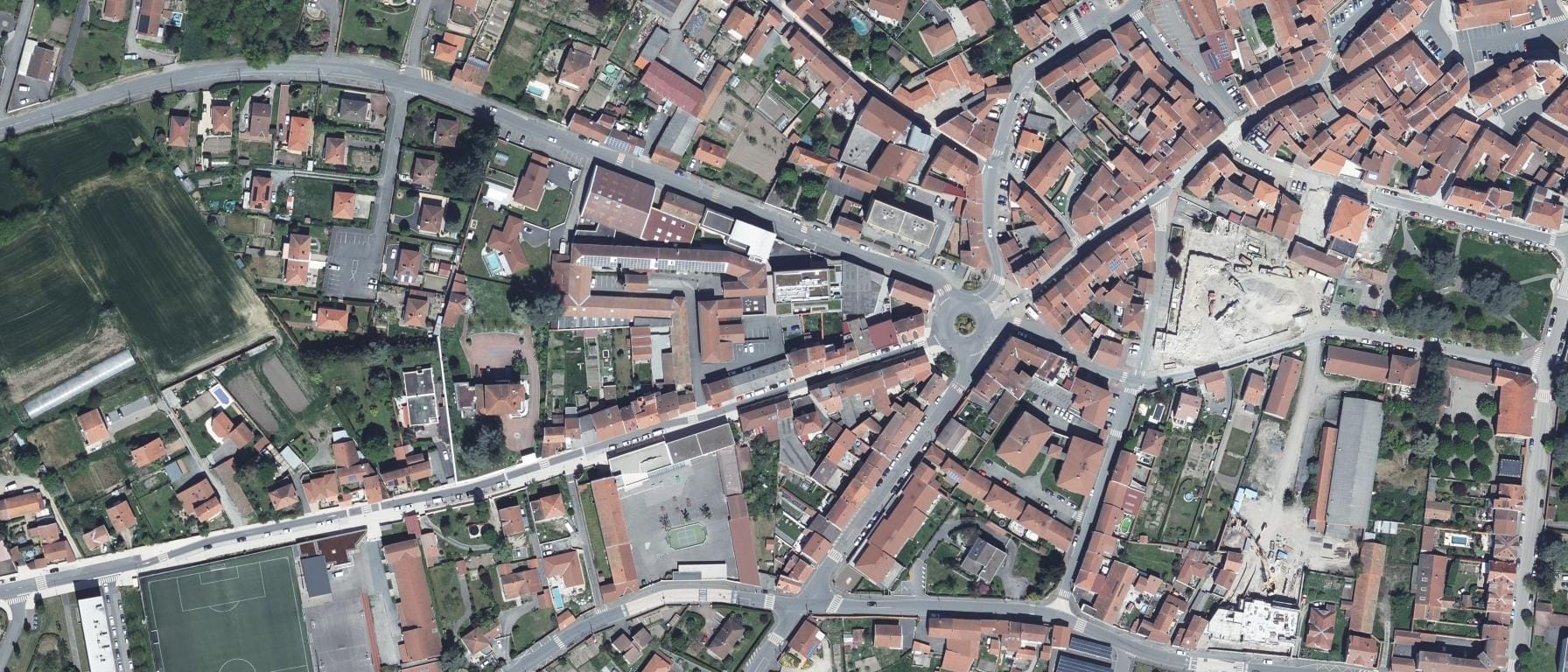 Vue aérienne de Lycée professionnel des Monts Du Lyonnais