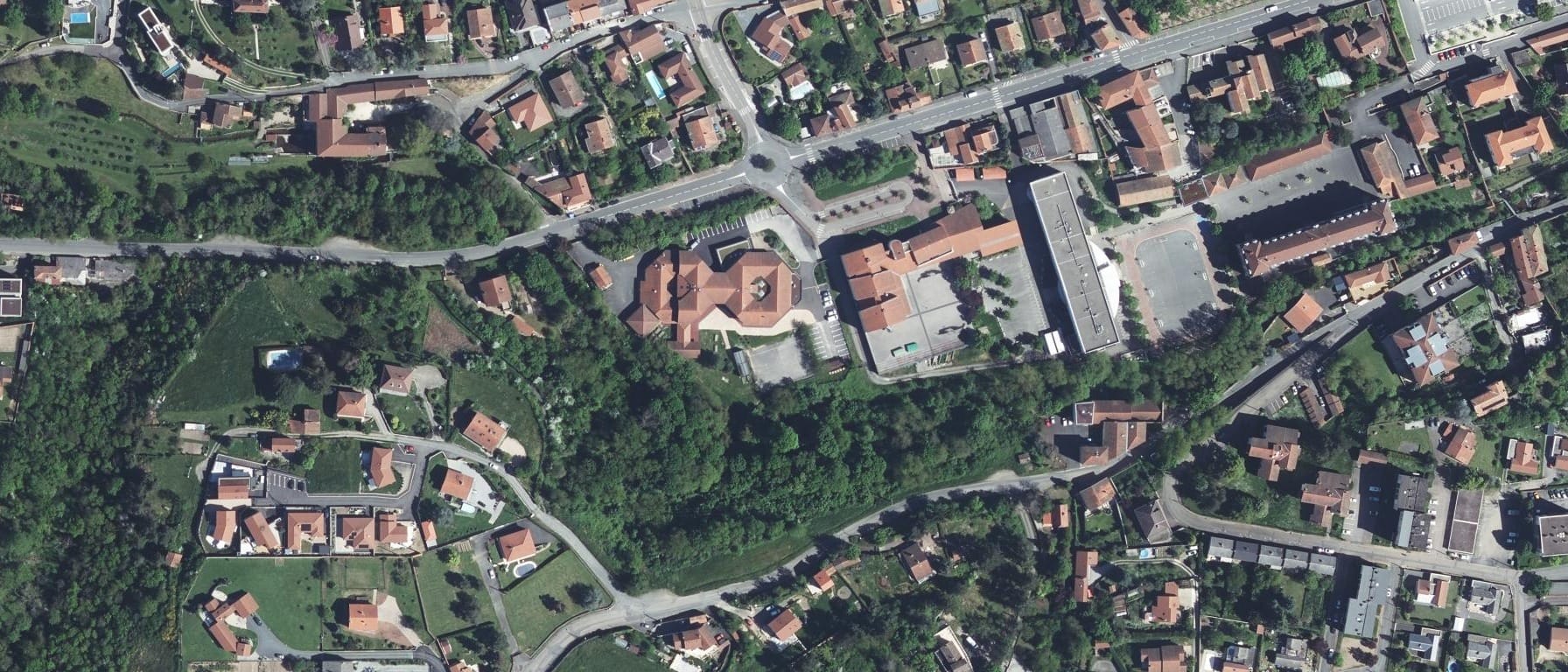Vue aérienne de MFR CFA Allard
