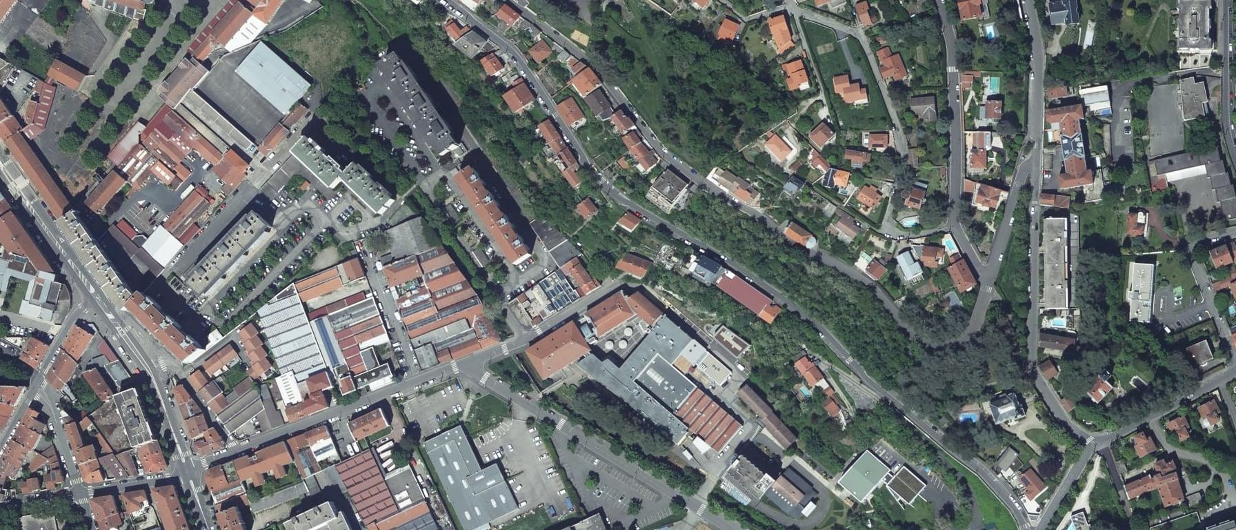 Vue aérienne de Institut des métiers de Saint-Etienne - Université Lyon 1