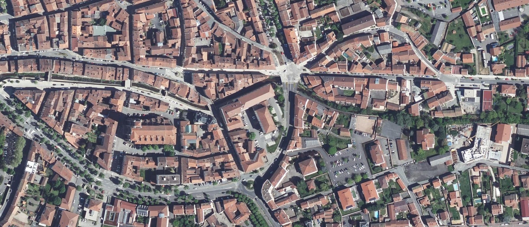 Vue aérienne de IFSI CH du Forez