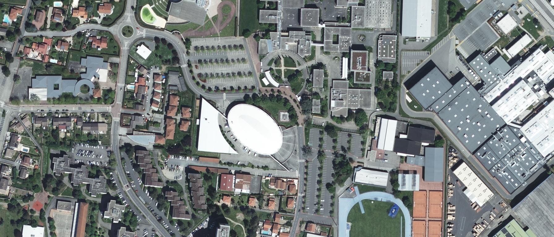 Vue aérienne de Lycée Francois Mauriac-Forez