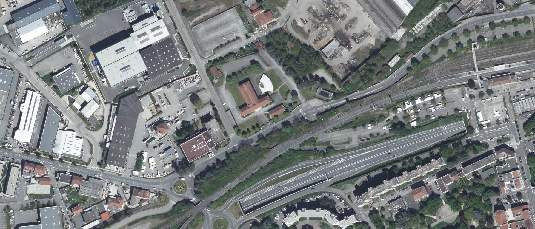 Vue aérienne de ENSEIS Etablissement de la Loire - Ecole de formation sanitaire et sociale