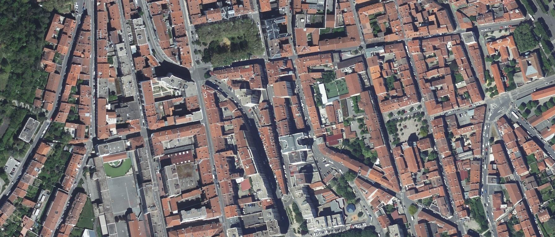 Vue aérienne de Sciences Po Lyon – Institut d'études politiques - Campus de Saint Etienne