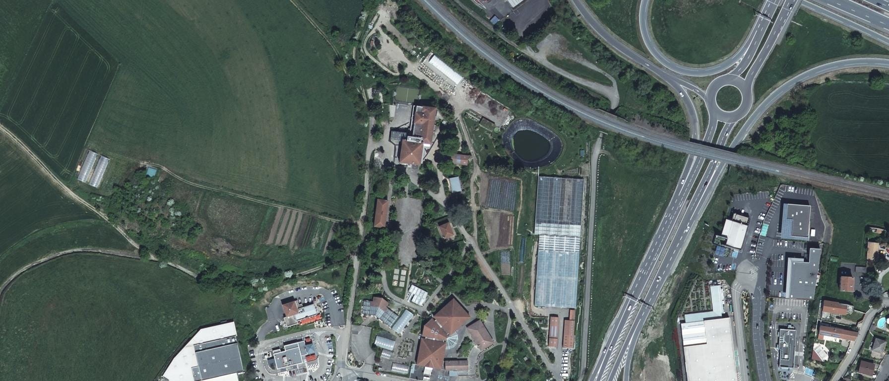 Vue aérienne de CFPPA de Montravel