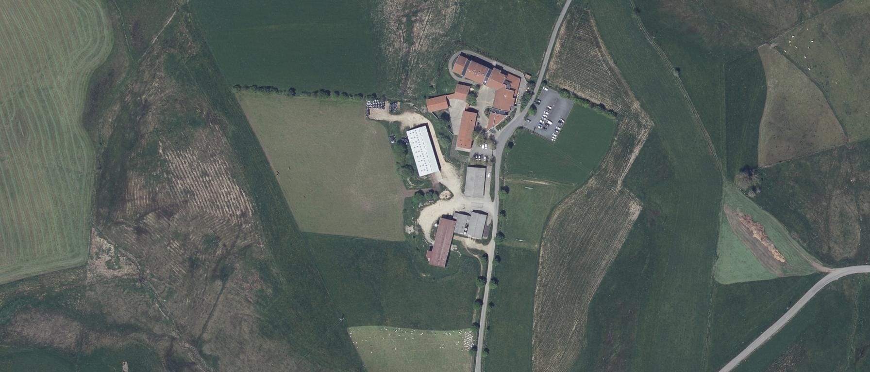 Vue aérienne de CAMPUS AGRONOVA CFPPA - Site de St-Genest-Malifaux