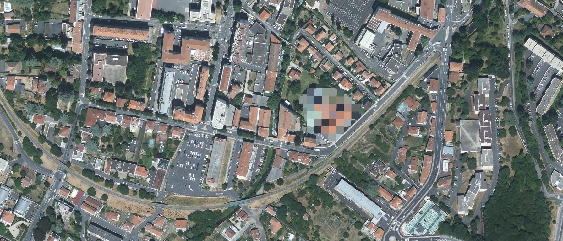 Vue aérienne de Lycée Charles et Adrien Dupuy