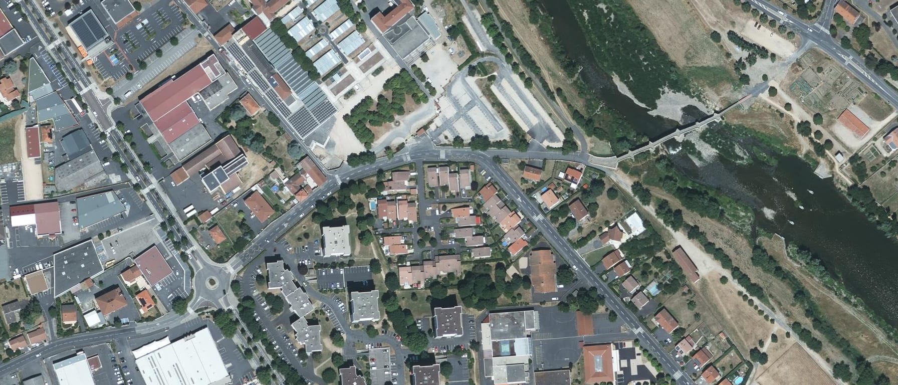 Vue aérienne de Lycée Polyvalent La Chartreuse