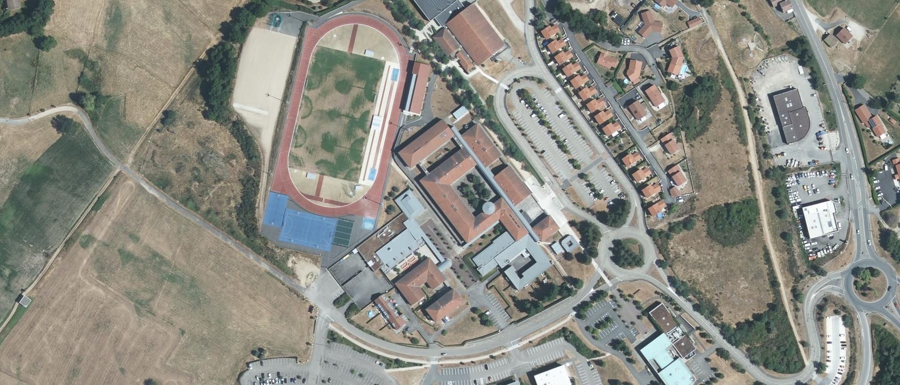 Vue aérienne de Lycée Léonard de Vinci