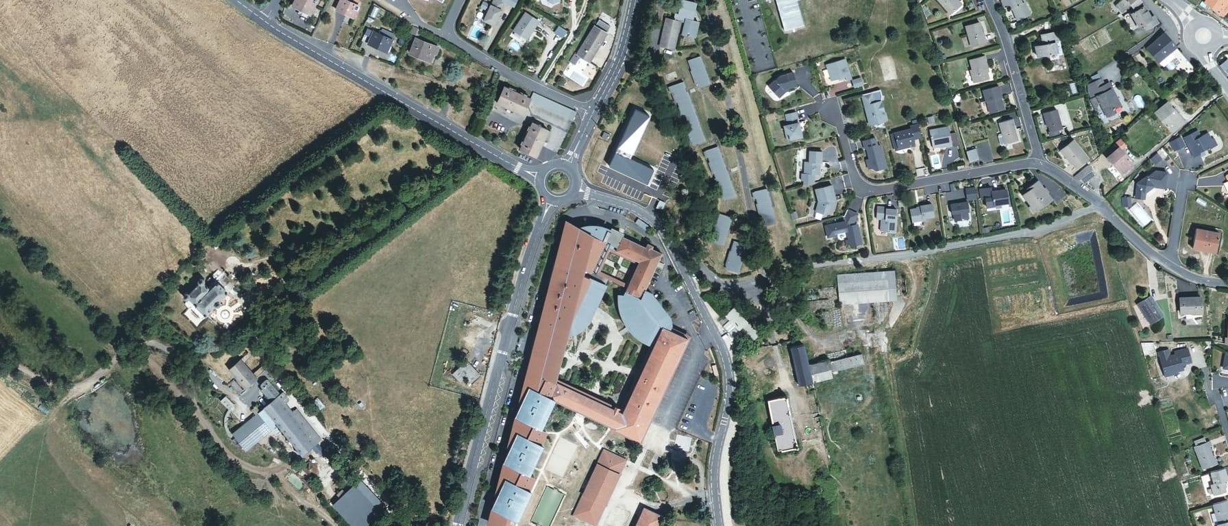 Vue aérienne de CFPPA YSSINGEAUX