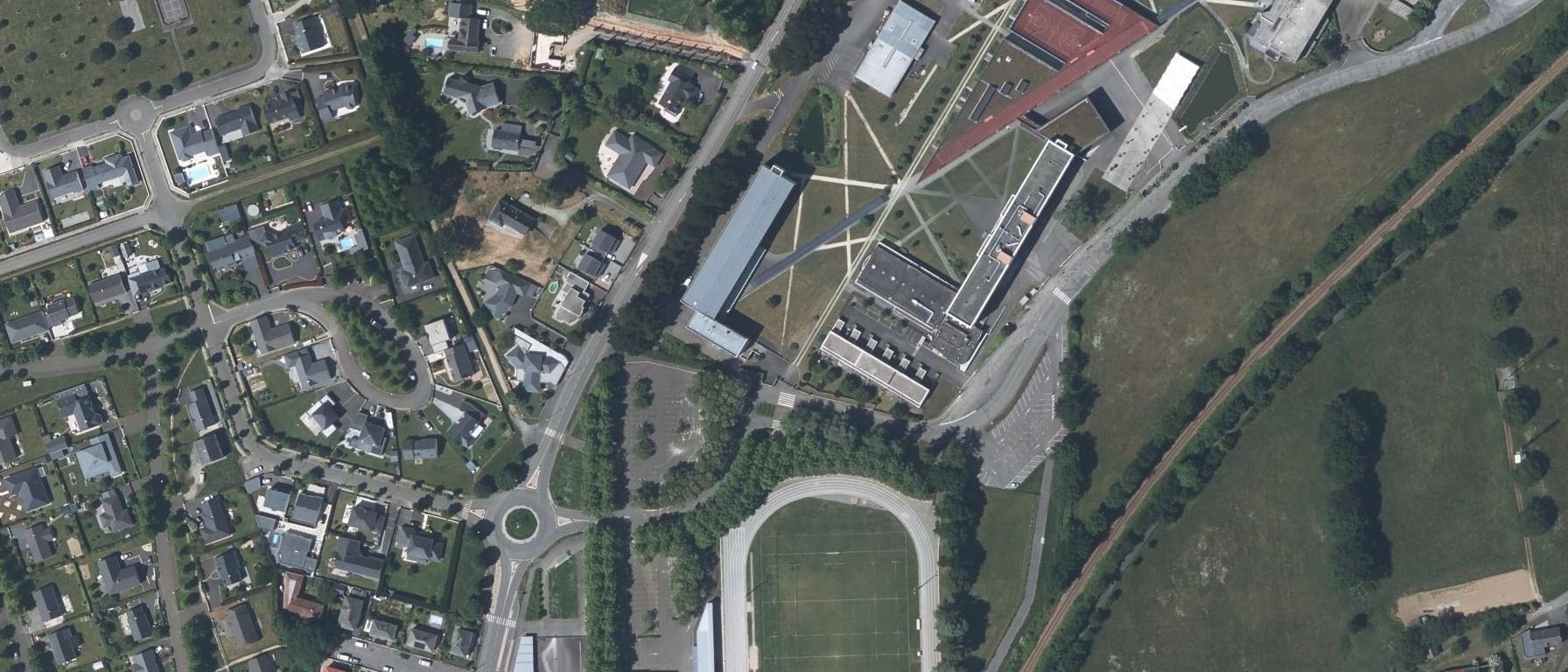 Vue aérienne de GRETA-CFA LOIRE-ATLANTIQUE - LPO G. Moquet - E. Lenoir
