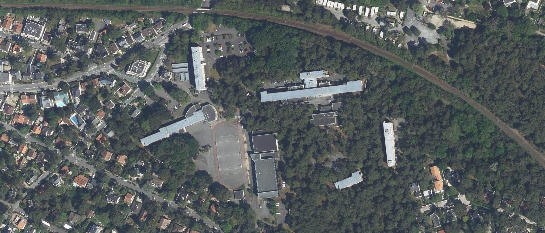 Vue aérienne de Lycée général et technologique Grand Air