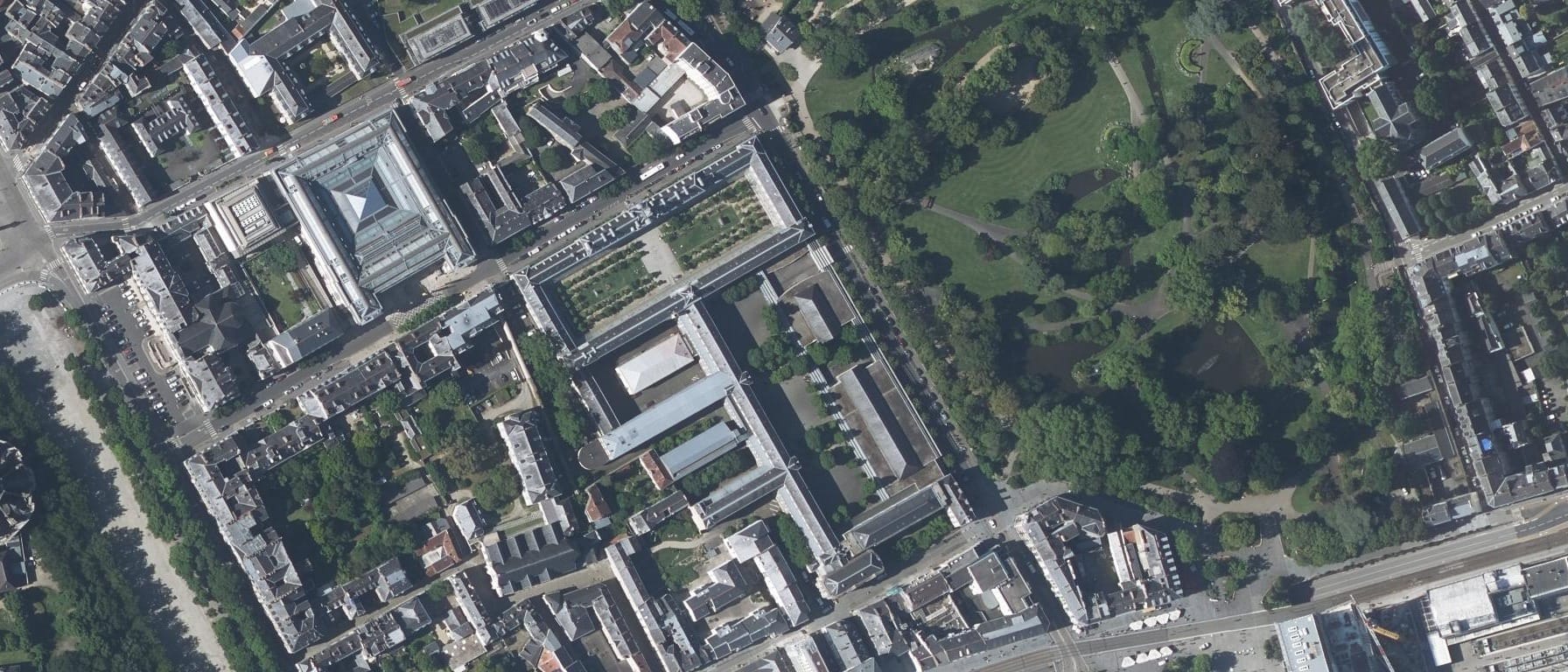 Vue aérienne de Lycée général Clemenceau
