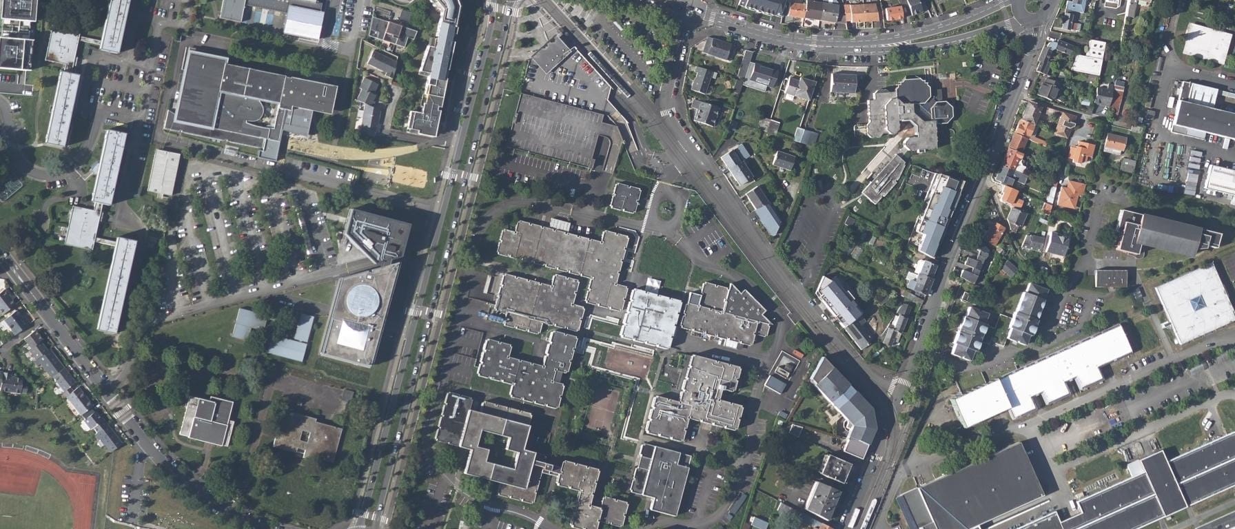 Vue aérienne de Lycée professionnel François Arago