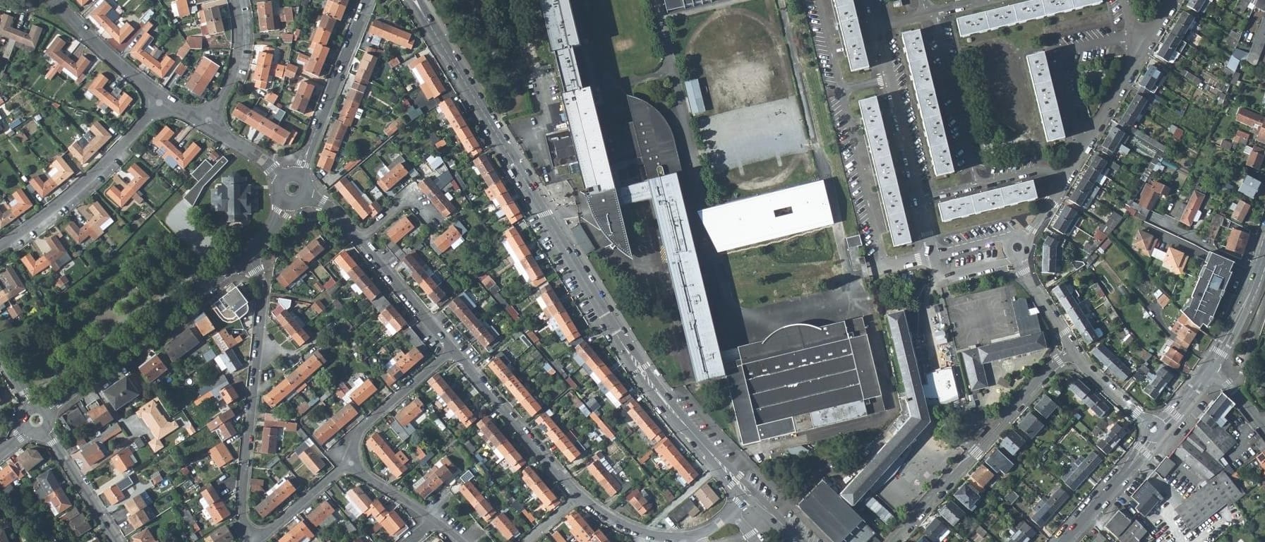 Vue aérienne de Lycée professionnel Louis-Jacques Goussier