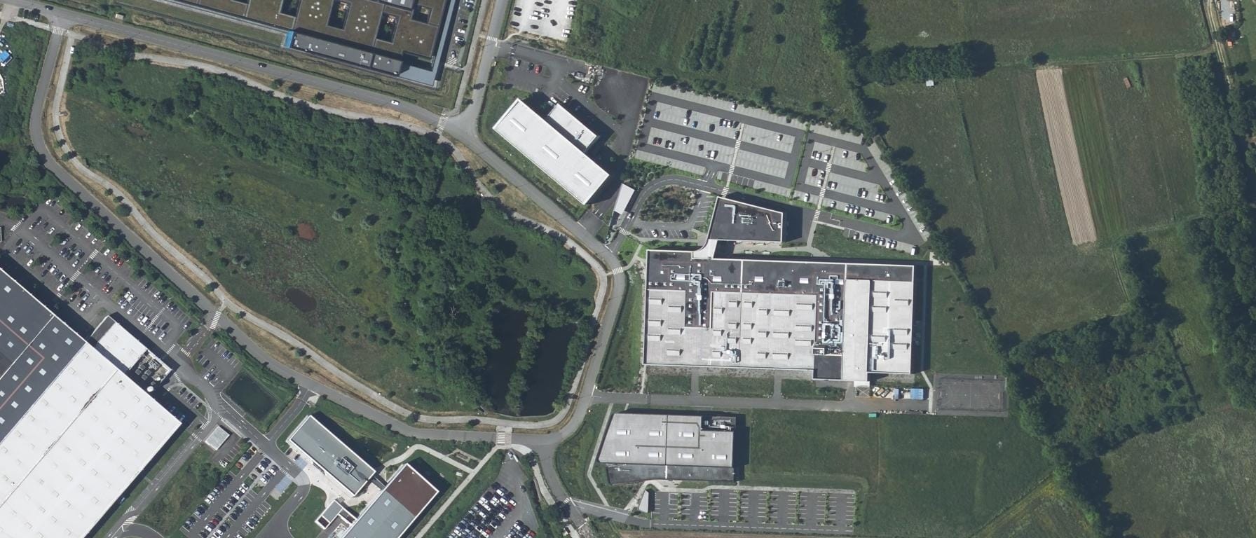 Vue aérienne de CFA Fab'Academy du Pôle formation - UIMM Centre de Nantes