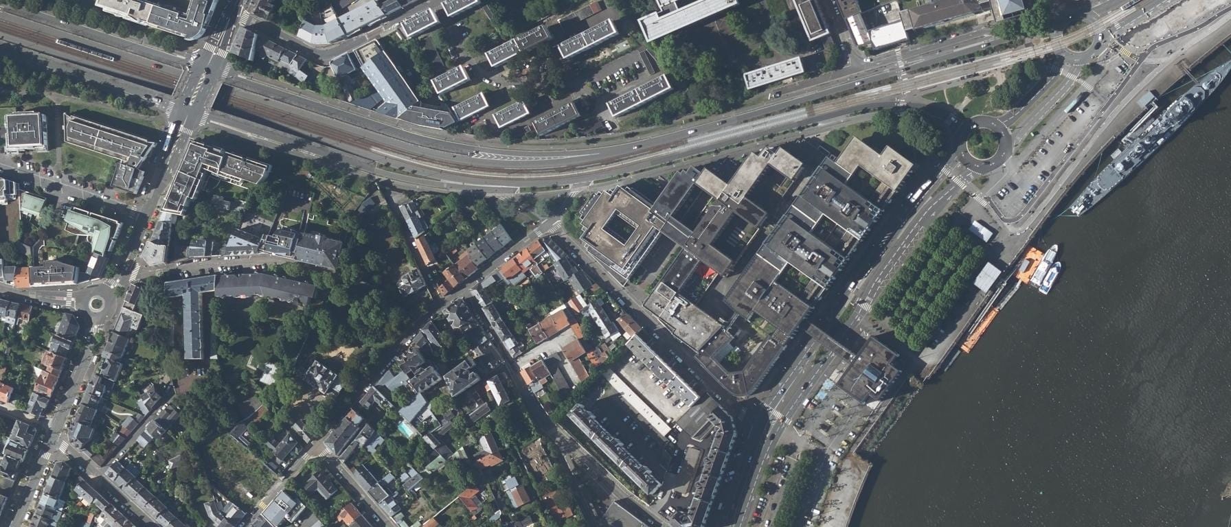 Vue aérienne de Audencia - Campus Nantes (44)