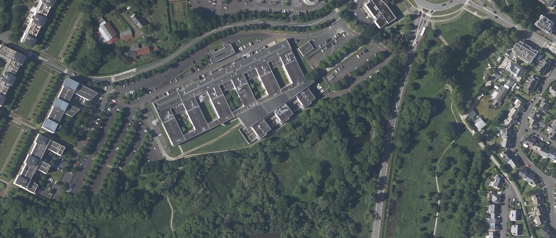 Vue aérienne de I.U.T. Nantes