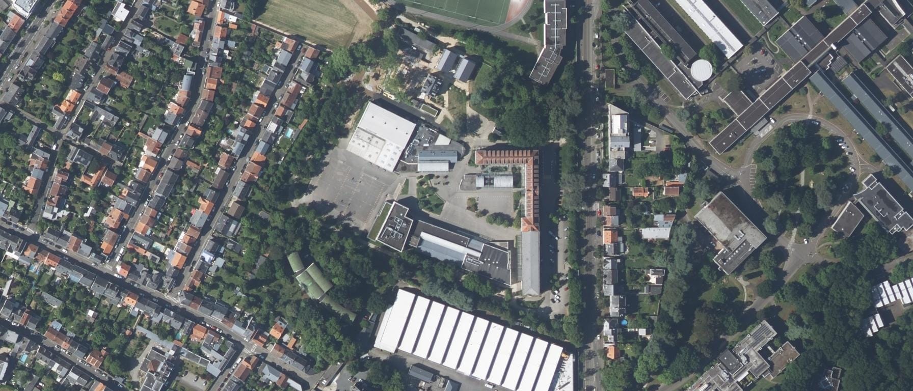 Vue aérienne de Lycée St Joseph du Loquidy