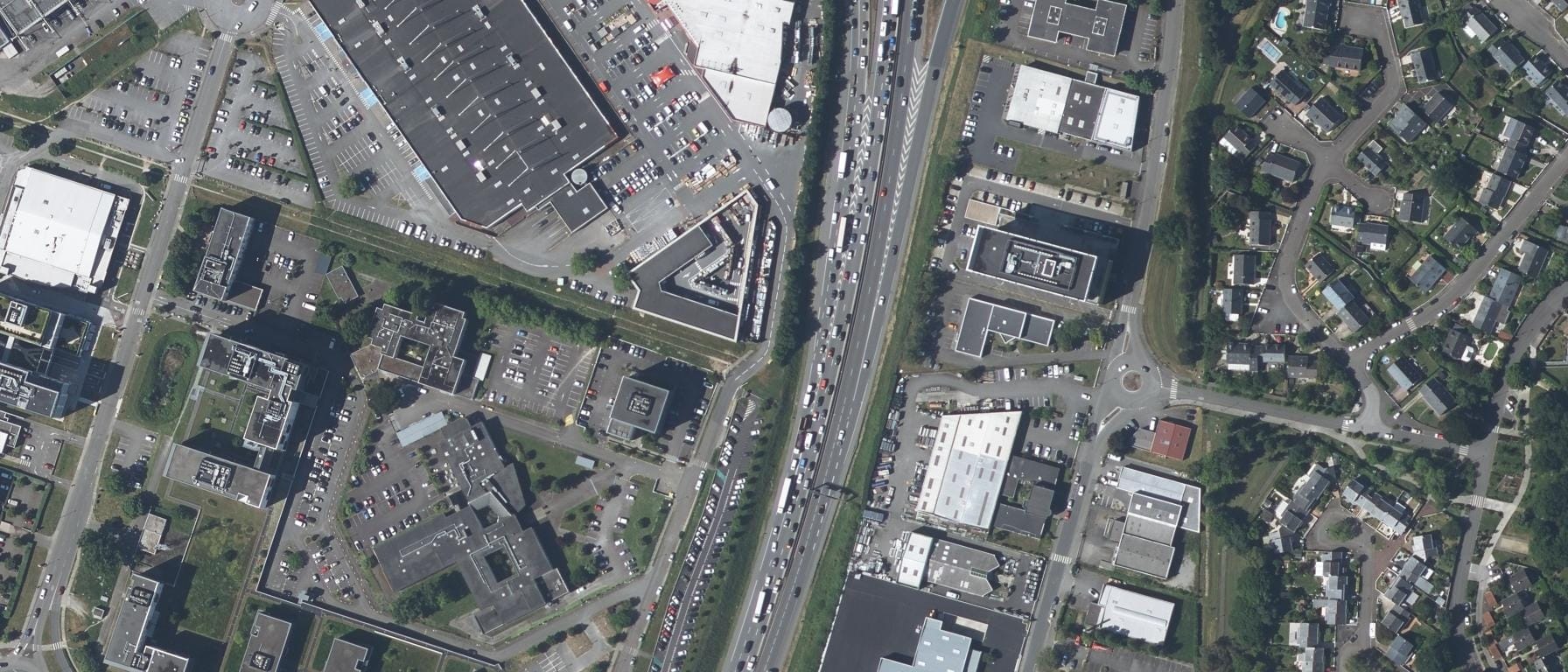 Vue aérienne de CFA COIFFURE ET ESTHETIQUE 44 - Site de St HERBLAIN