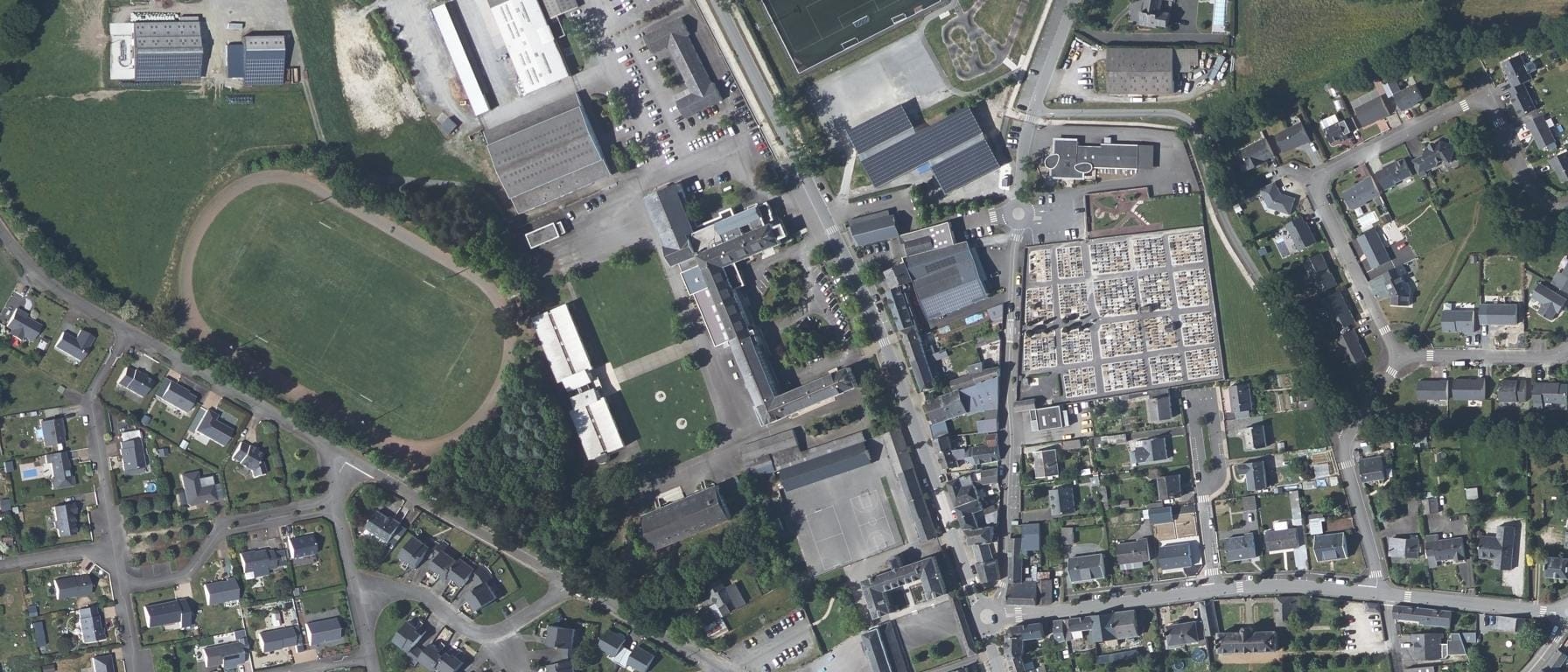 Vue aérienne de Lycée agricole de DERVAL