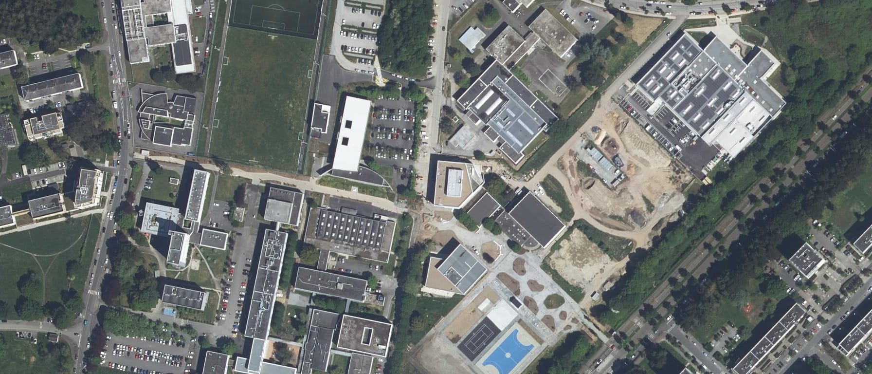 Vue aérienne de Institut de Formations Paramédicales de Saint-Nazaire