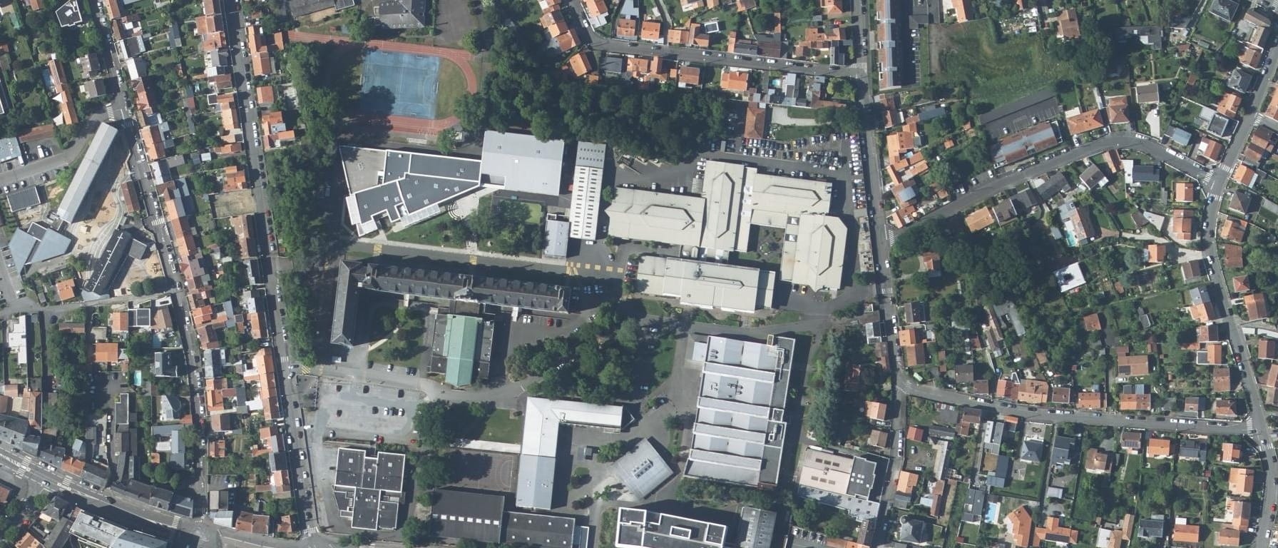 Vue aérienne de Lycée St Joseph La Joliverie