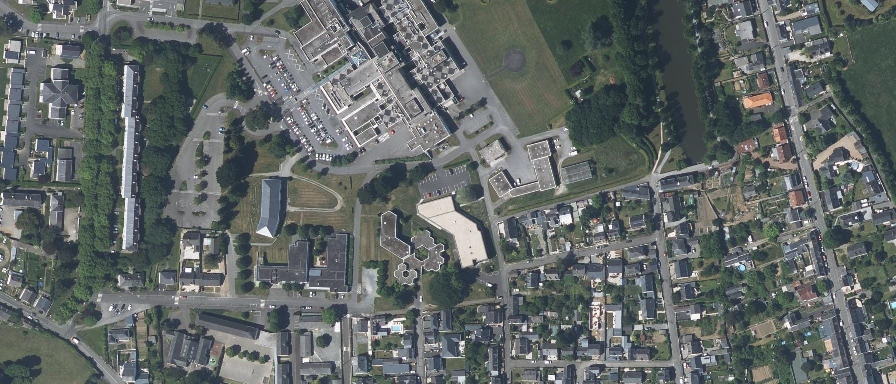 Vue aérienne de IFSI CH DE CHATEAUBRIANT