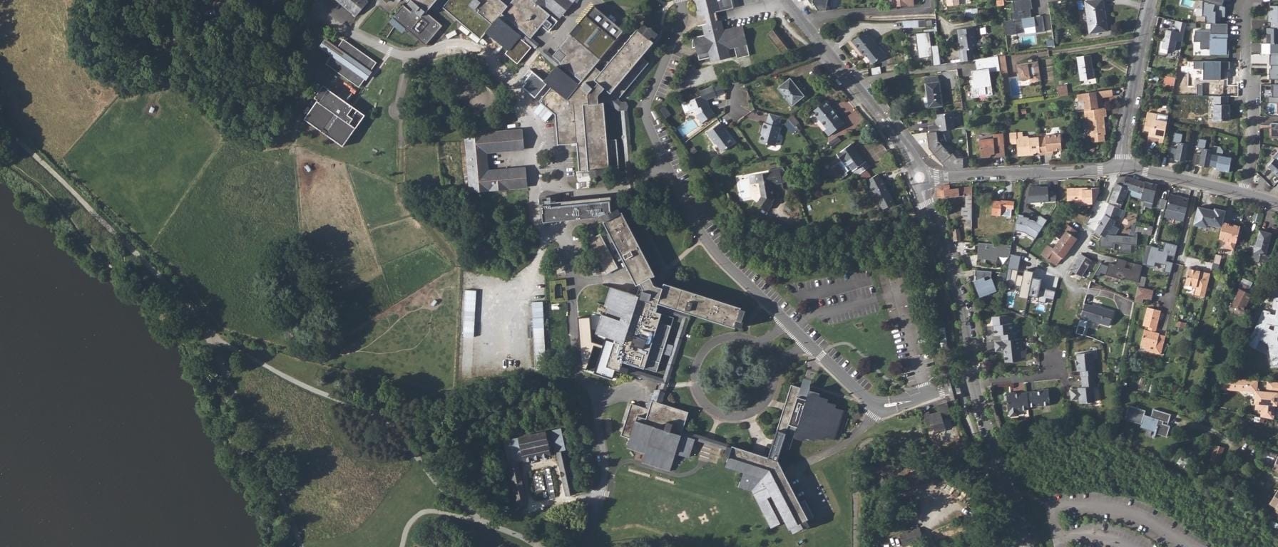 Vue aérienne de École nationale vétérinaire agroalimentaire et de l'alimentation de Nantes Atlantique (Oniris) - Campus vétérinaire