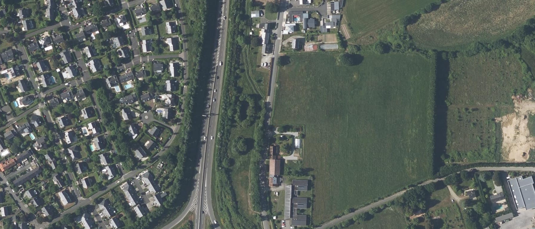 Vue aérienne de MFR CFA de Carquefou