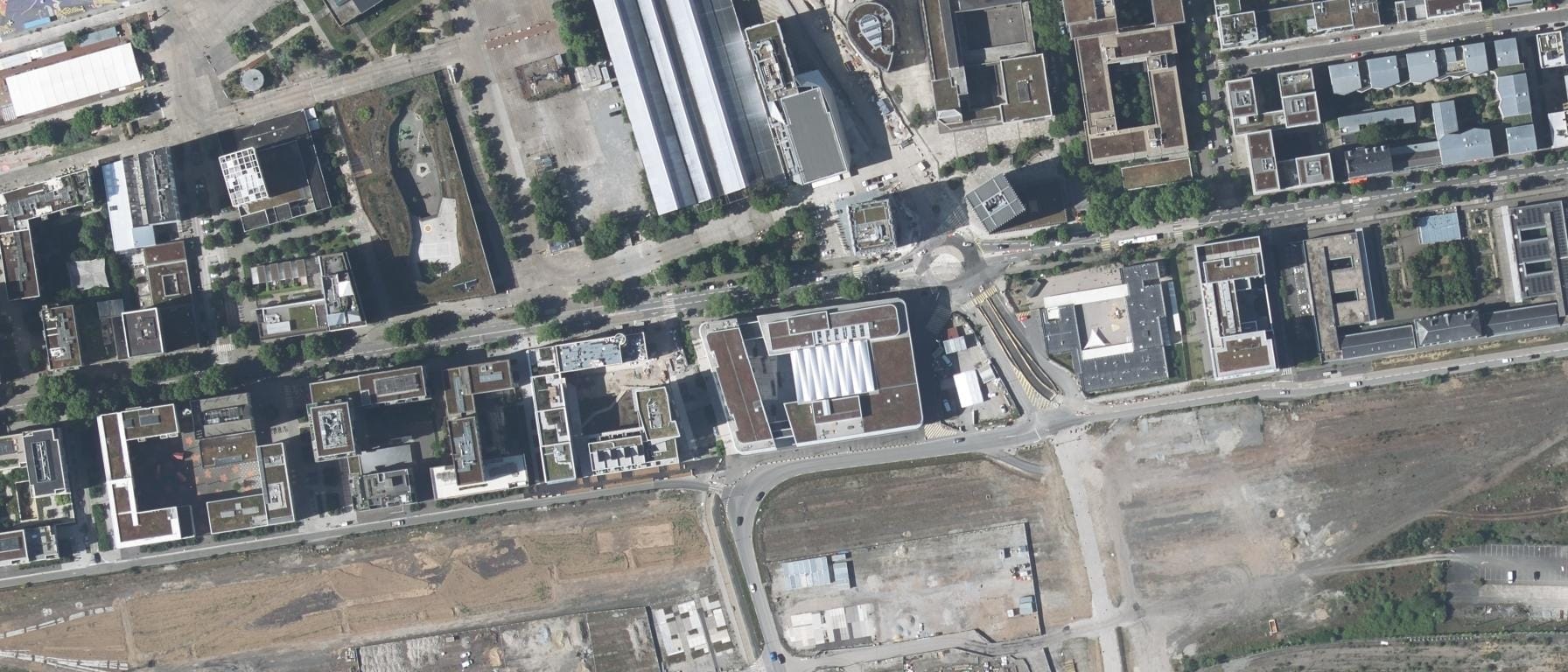 Vue aérienne de L'École de design Nantes Atlantique - Site de Nantes (44)