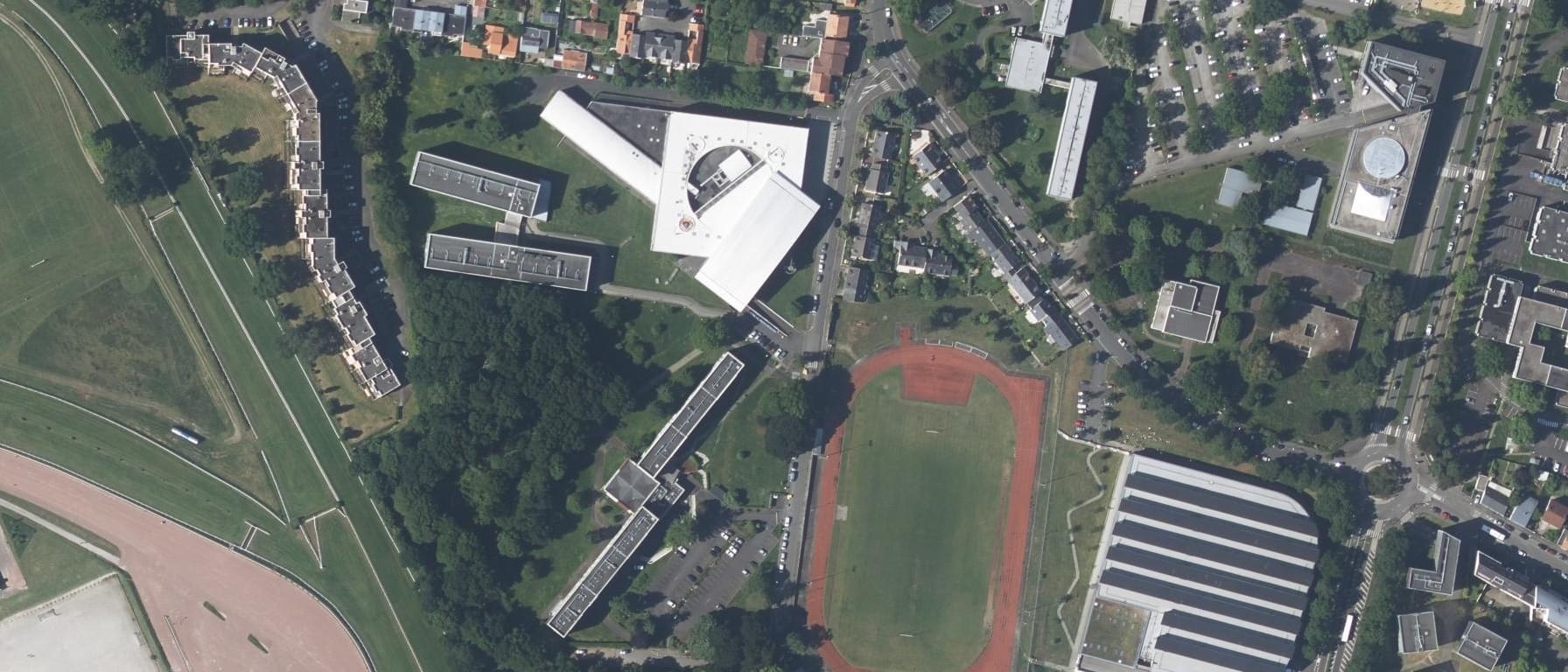 Vue aérienne de INSPE de Nantes