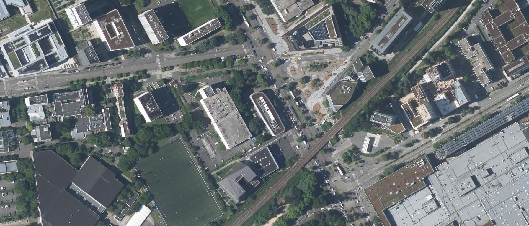 Vue aérienne de Ecole privée des sciences informatiques (EPSI) (Nantes - 44)