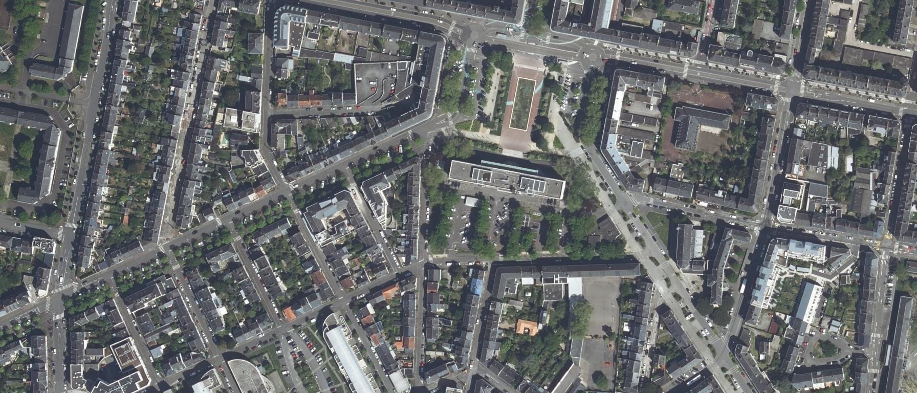 Vue aérienne de CFA Intelligence Apprentie - IA- Site Saint-Nazaire