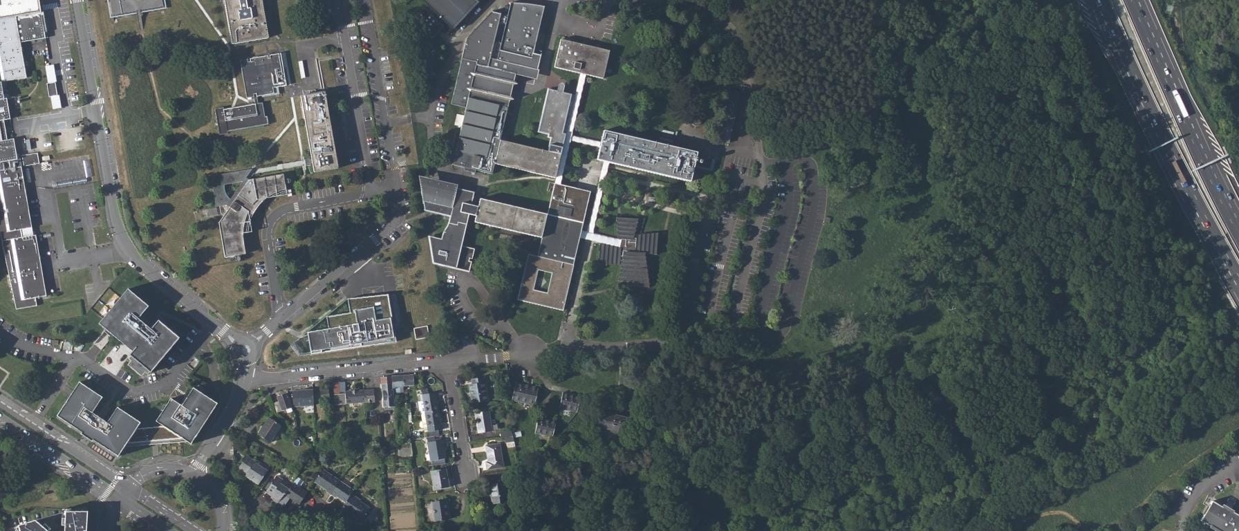 Vue aérienne de ONIRIS VetAgroBio Nantes-Campus des sciences de l'alimentation-Géraudière