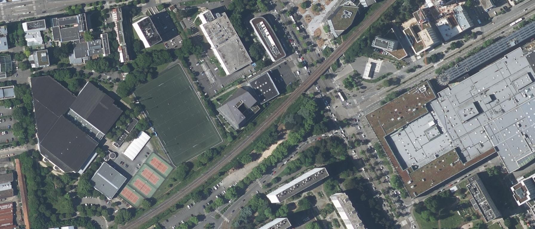 Vue aérienne de NANTES YNOV CAMPUS (44)
