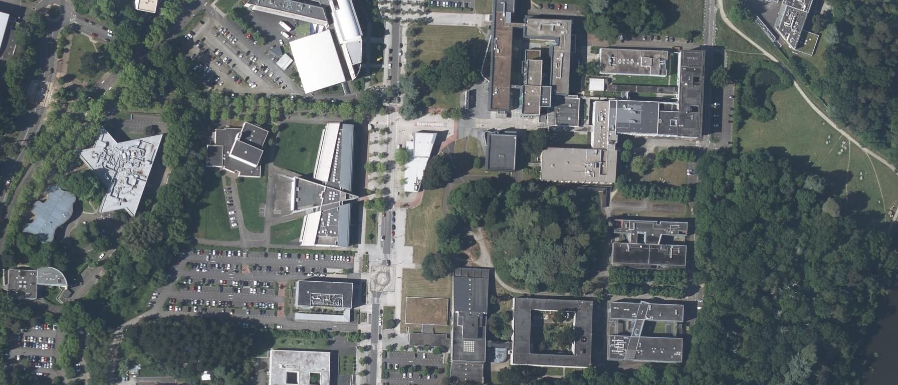 Vue aérienne de Nantes Université
