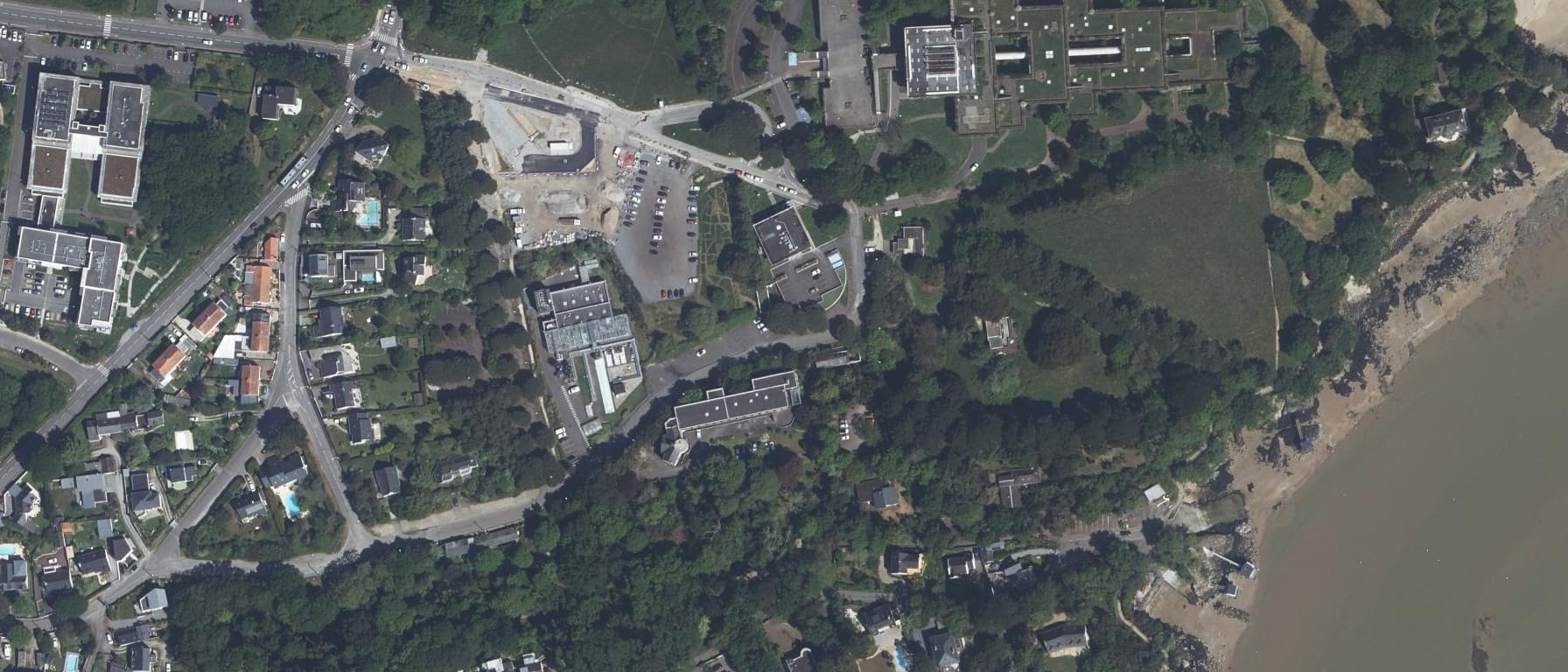 Vue aérienne de CFA CCI Mayenne - Institut d'Informatique Appliquée - site de Saint-Nazaire