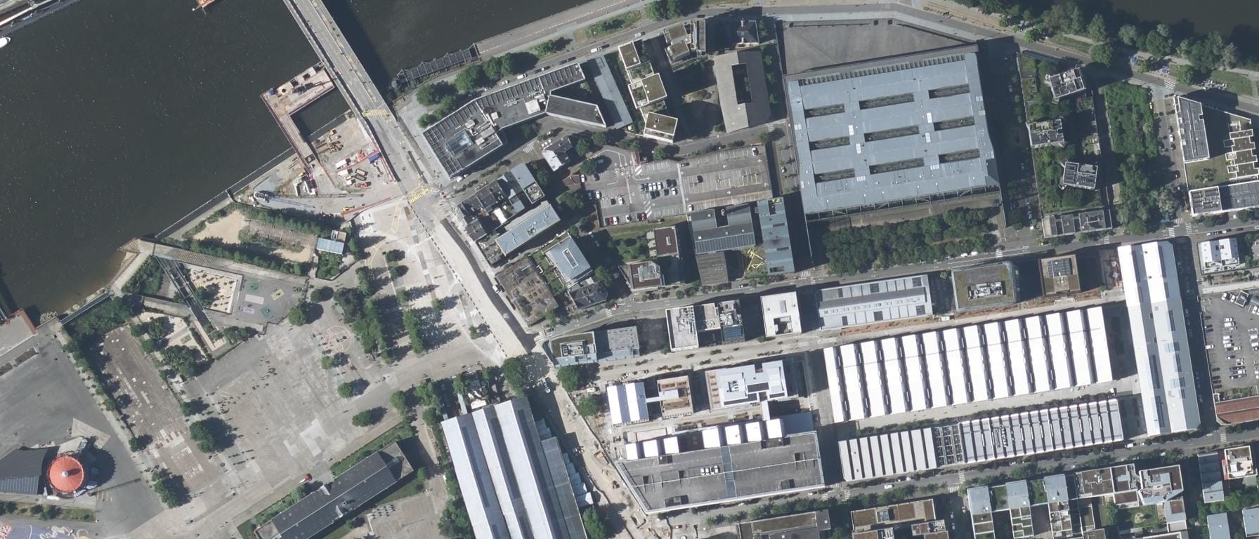 Vue aérienne de Suptertiaire Immobilier (Nantes - 44)