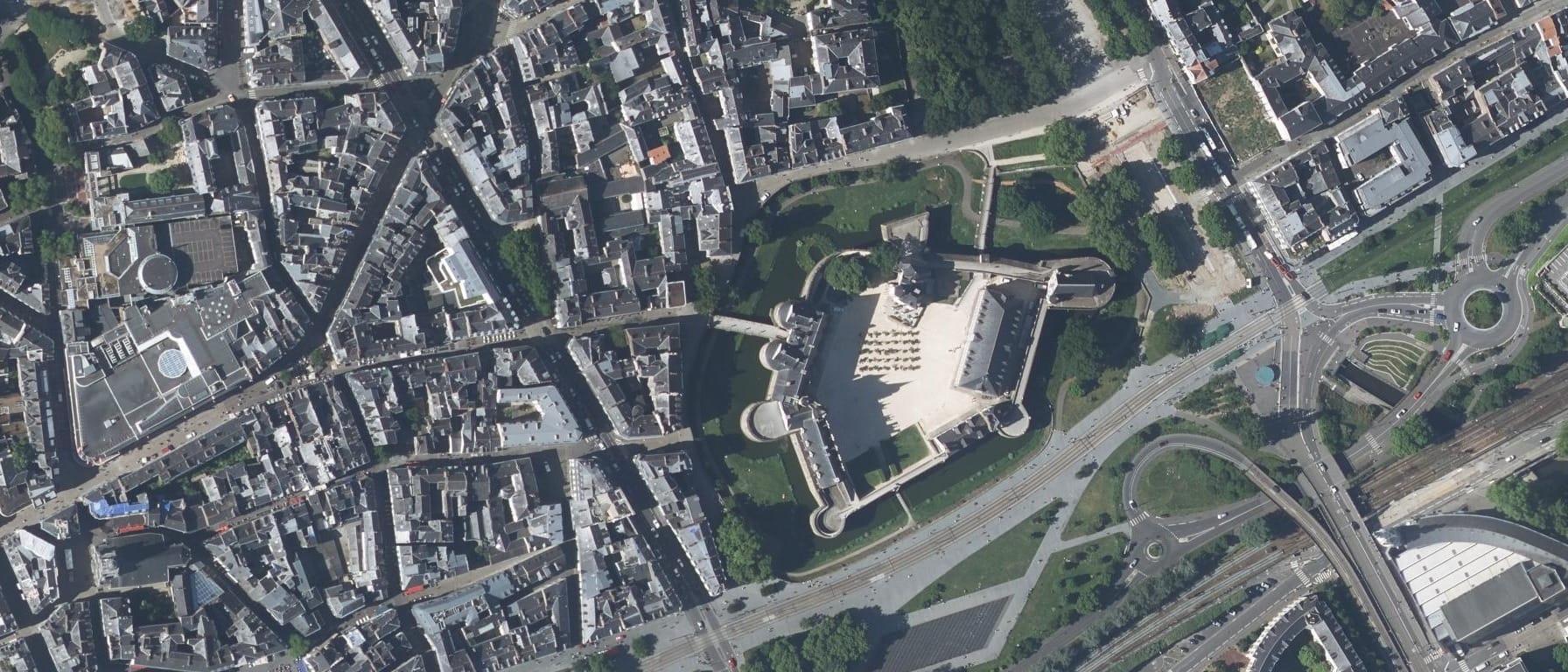 Vue aérienne de ESDM (Nantes - 44)