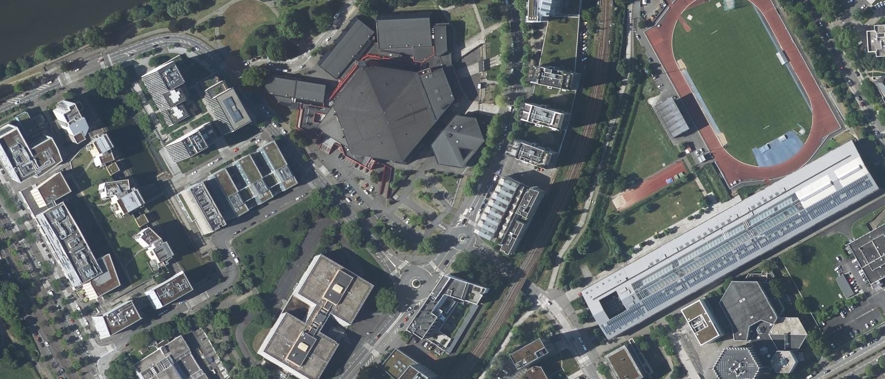 Vue aérienne de MAESTRIS BTS - Campus EDUCTIVE NANTES