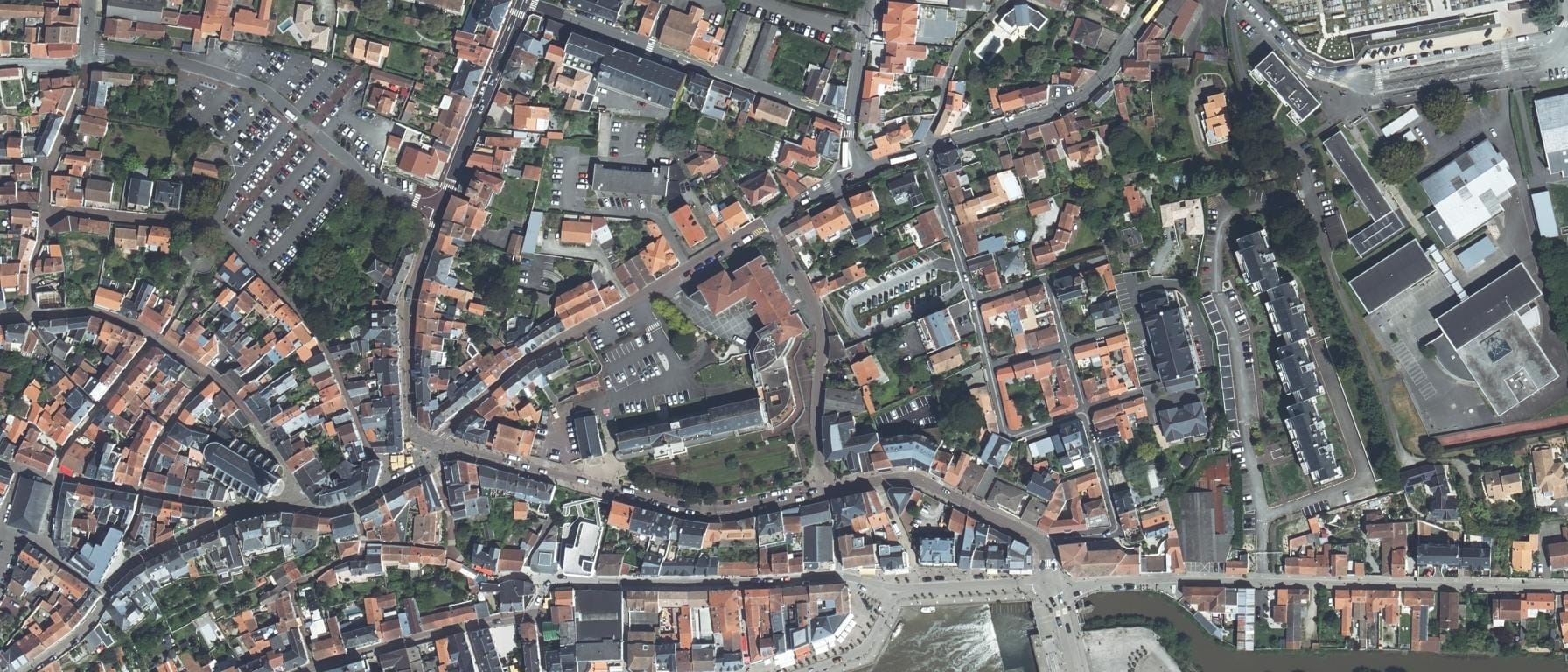 Vue aérienne de CFA Intelligence Apprentie - IA - Site Pornic