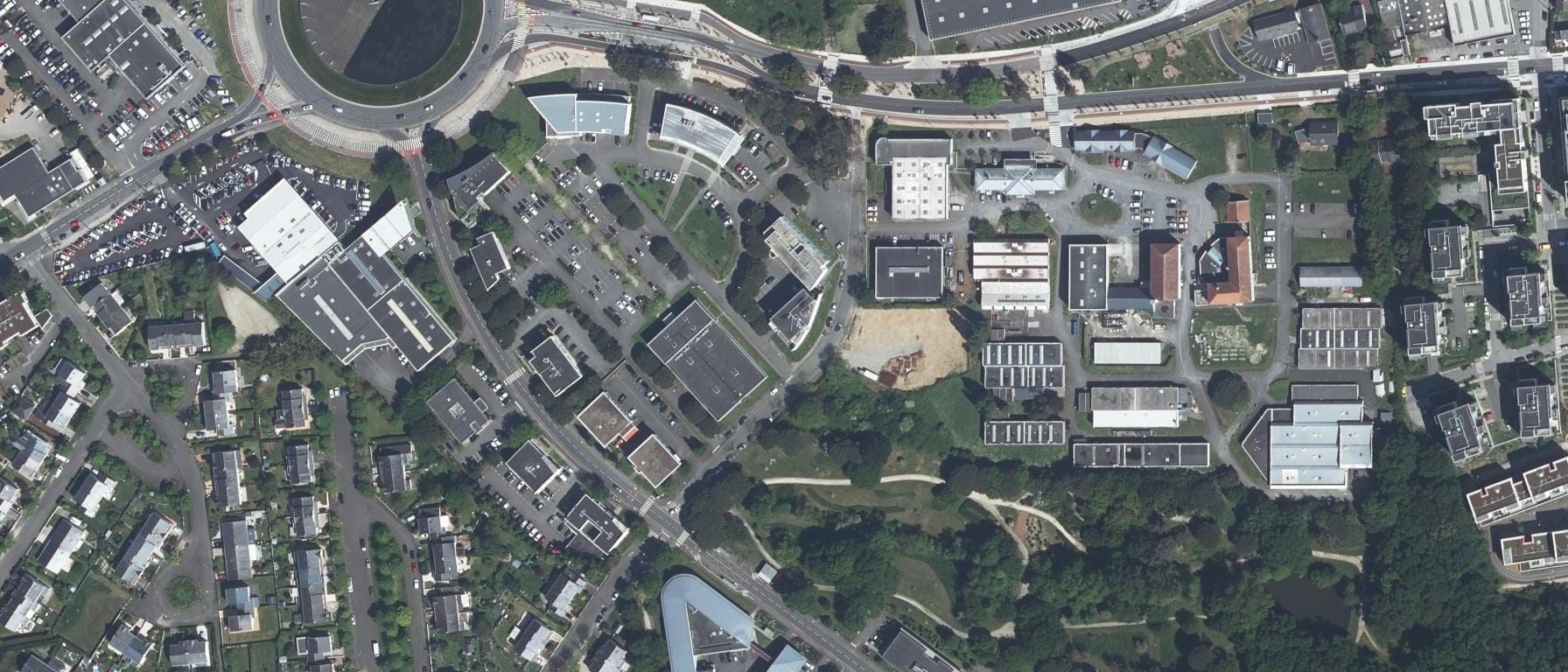 Vue aérienne de Site de formation d'apprentis de l'Ecole Supérieure de l'Alternance Saint Nazaire