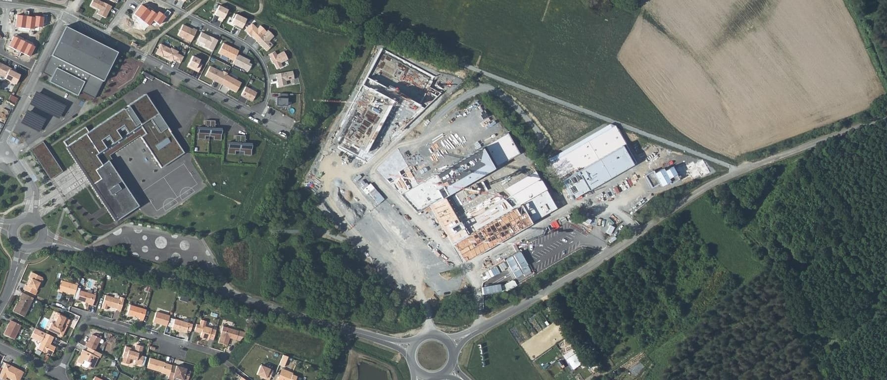 Vue aérienne de Lycée Polyvalent de Saint Philbert de Grand Lieu