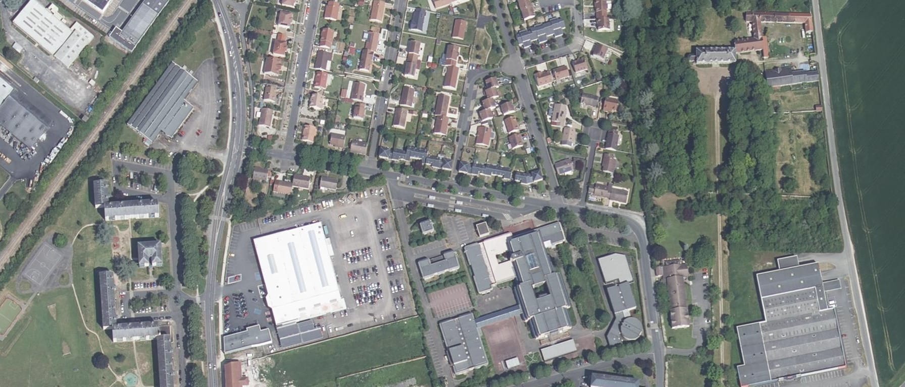 Vue aérienne de Lycée Duhamel du Monceau