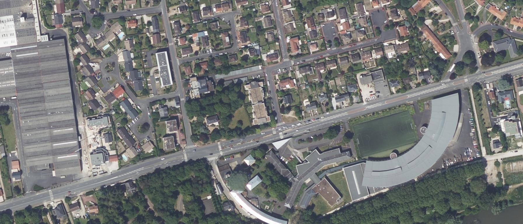 Vue aérienne de Lycée professionnel Mal Leclerc