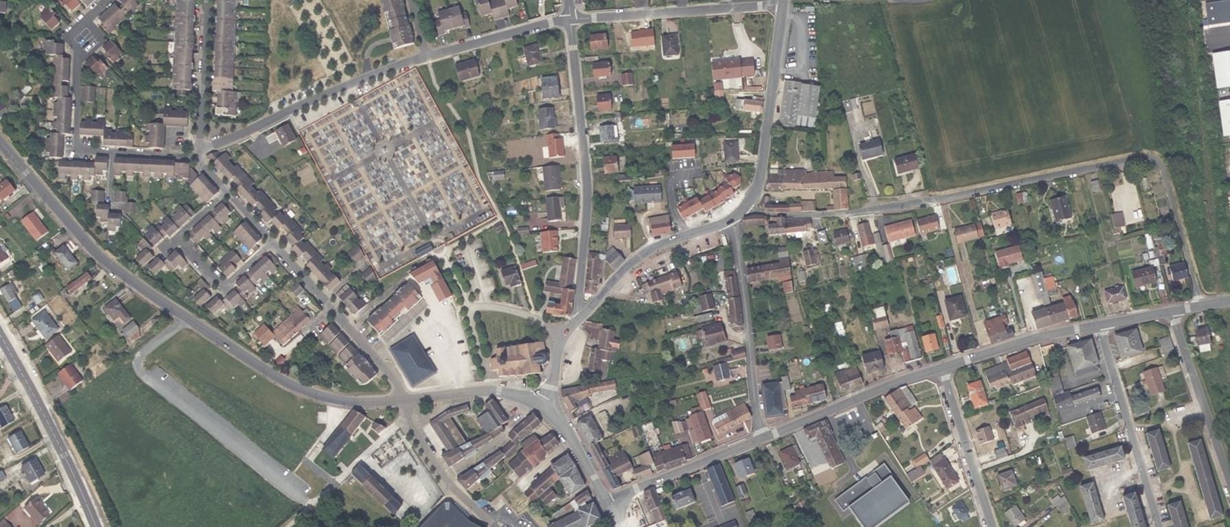 Vue aérienne de Lycée agricole Le Chesnoy - Les Barres
