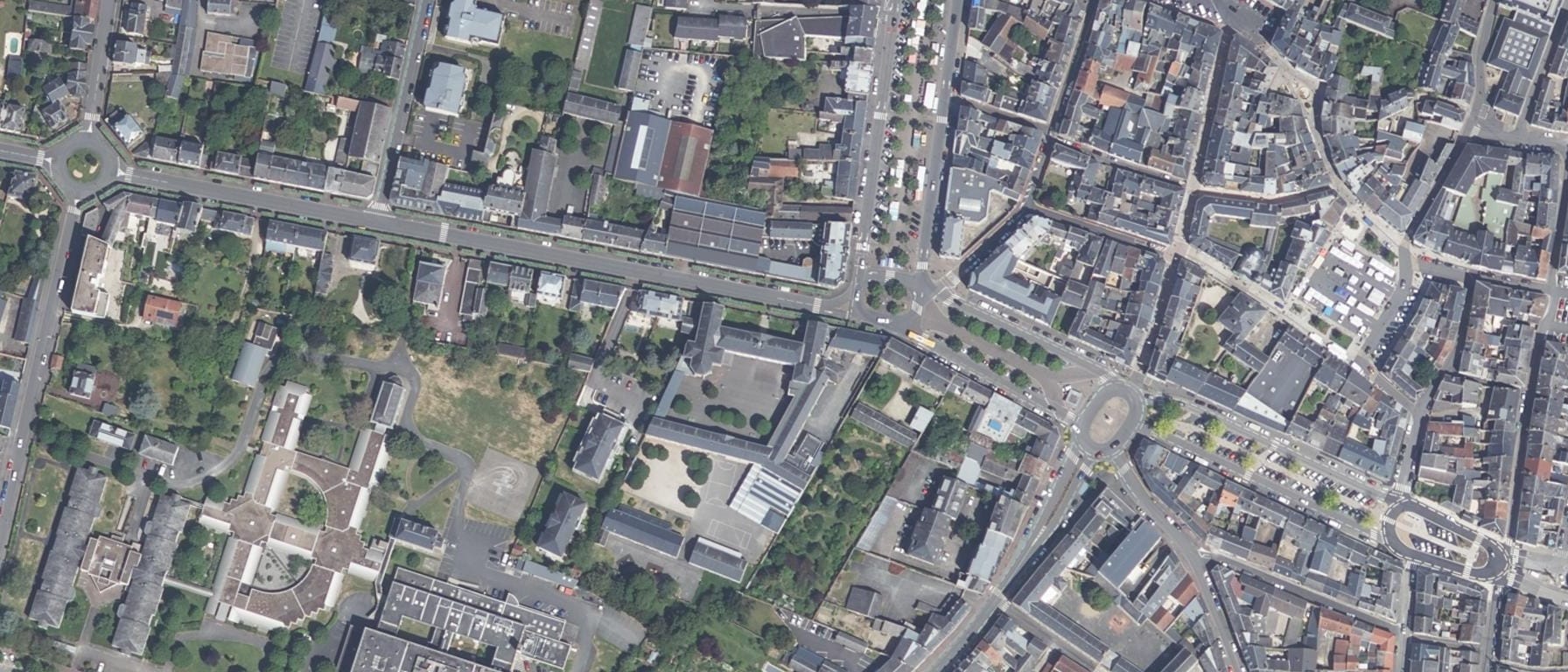 Vue aérienne de Lycée professionnel Blanche De Castille